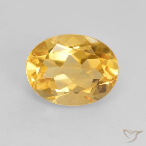 1.86ct طبيعي ذهبى لامع سيترين, بيضوي, VVS-VS
