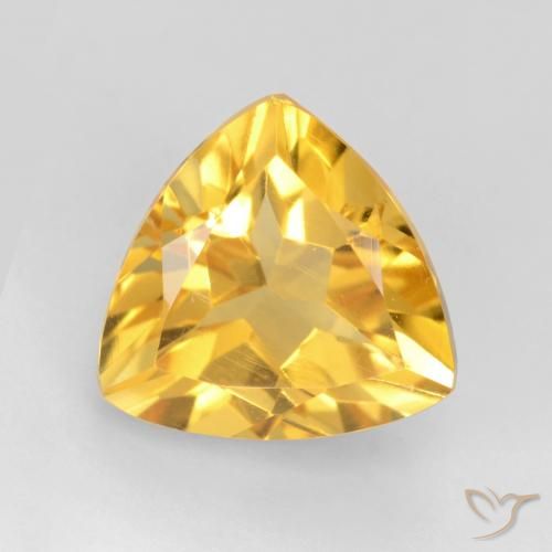 1.83ct طبيعي ذهبى لامع سيترين, مثلثى, VVS-VS