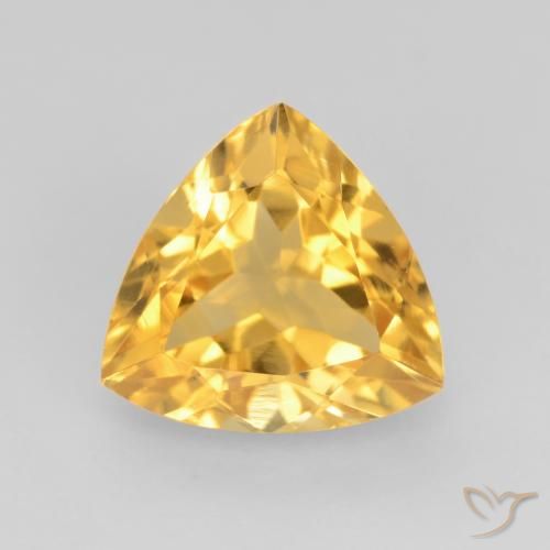 1.72ct طبيعي ذهبى لامع سيترين, مثلثى, VVS-VS