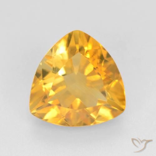 1.41ct طبيعي ذهبى داكن سيترين, مثلثى, VVS-VS