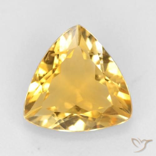 1.52ct طبيعي ذهبى متوسط سيترين, مثلثى, VVS-VS