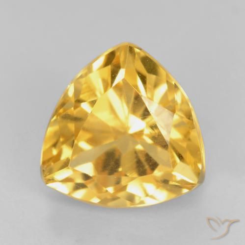 1.81ct طبيعي ذهبي سيترين, مثلثى, VVS-VS
