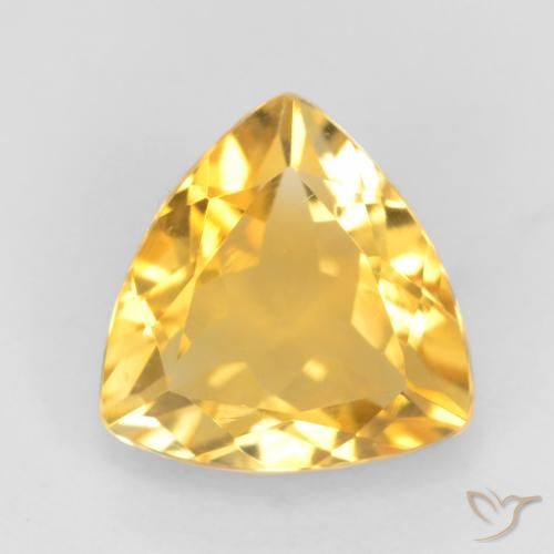 1.54ct طبيعي ذهبى ممتاز سيترين, مثلثى, VVS-VS