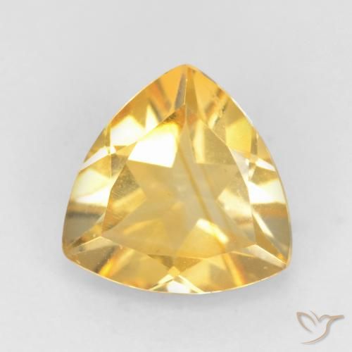 1.22ct طبيعي ذهب سيترين, مثلثى, VVS-VS