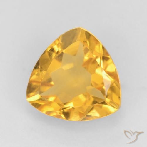 1.37ct طبيعي ذهبى متوسط سيترين, مثلثى, VVS-VS
