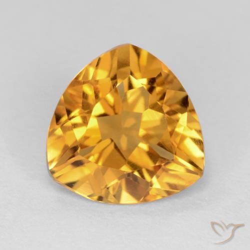 1.72ct طبيعي ذهبى داكن سيترين, مثلثى, VVS-VS