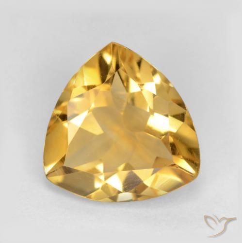 1.75ct طبيعي ذهبى فاتح-متوسط سيترين, مثلثى, VVS-VS