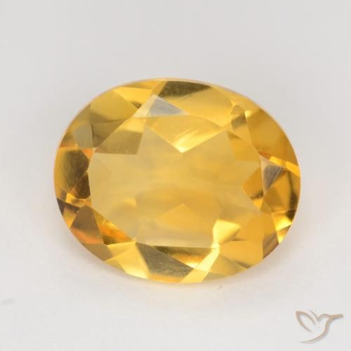 3.04ct طبيعي ذهبى غامق سيترين, بيضوي, VVS-VS