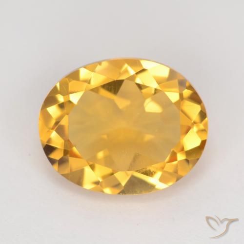 3.06ct طبيعي برتقالى ذهبة سيترين, بيضوي, VVS-VS