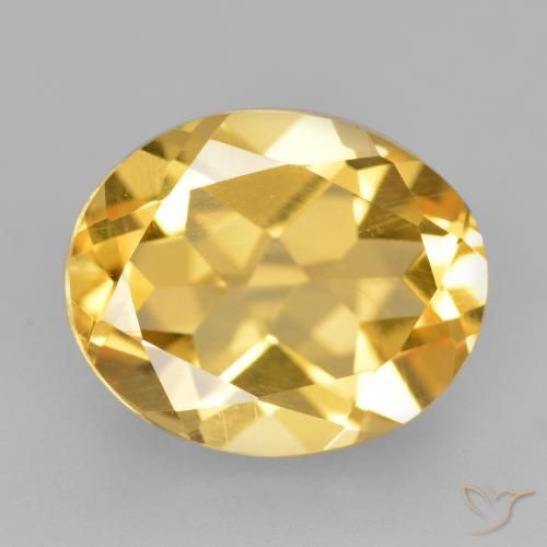 4.37ct طبيعي ذهب سيترين, بيضوي, VVS