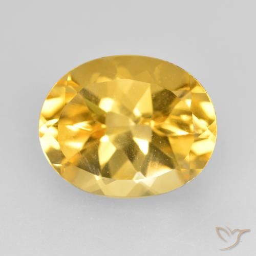 4.85ct طبيعي ذهبى متوسط سيترين, بيضوي, VVS-VS