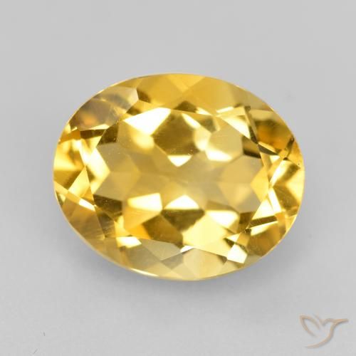 4.42ct طبيعي ذهبي سيترين, بيضوي, VVS-VS