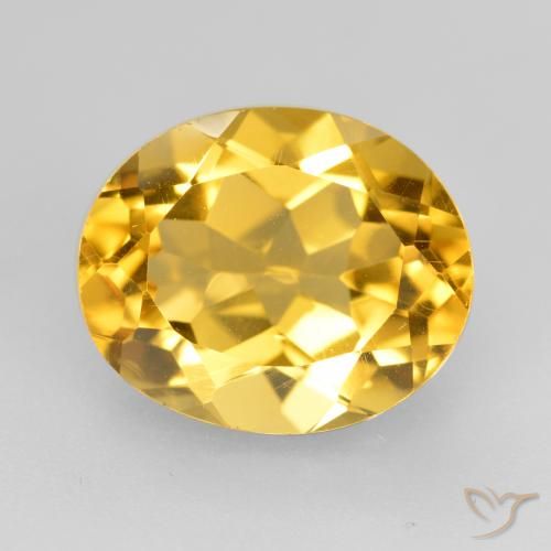4.62ct طبيعي ذهبى متوسط سيترين, بيضوي, VVS-VS