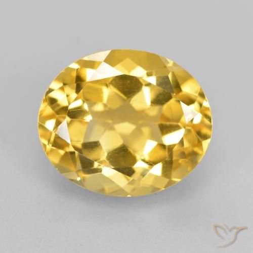 5.04ct طبيعي ذهبي سيترين, بيضوي, VVS-VS