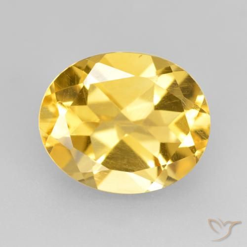 4.43ct طبيعي ذهبي سيترين, بيضوي, VVS-VS