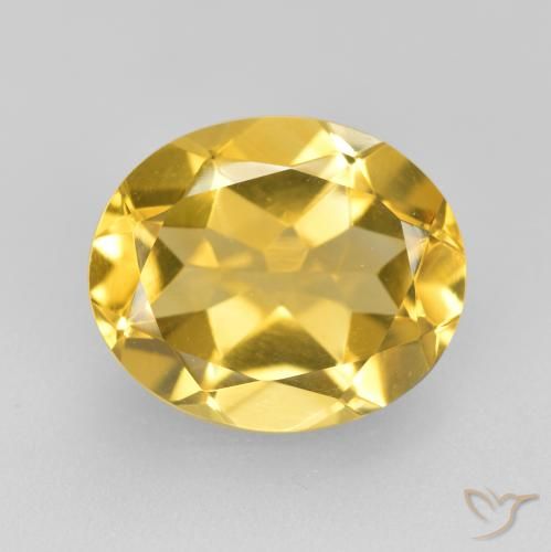 4.07ct طبيعي ذهبي سيترين, بيضوي, VVS-VS