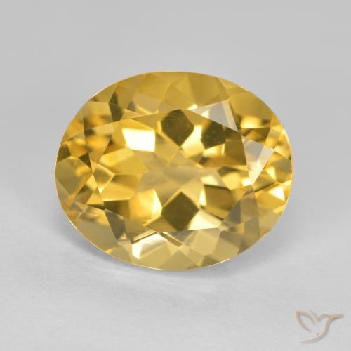 4.80ct طبيعي ذهبى متوسط سيترين, بيضوي, VVS-VS