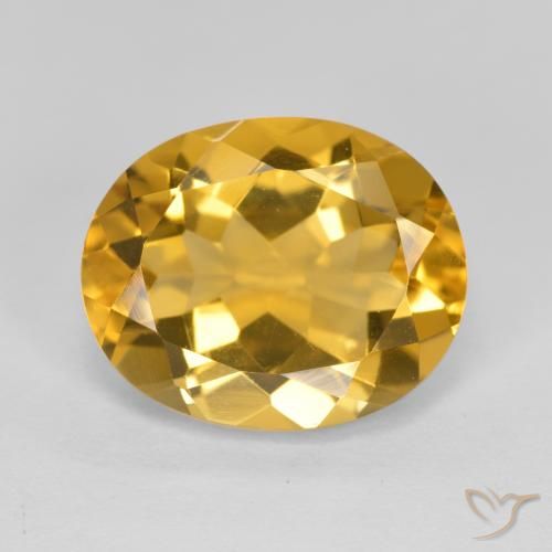 4.22ct طبيعي ذهبى غامق سيترين, بيضوي, VVS-VS