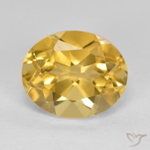 5.06ct طبيعي ذهبى متوسط سيترين, بيضوي, VVS-VS