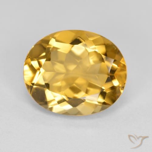 4.44ct طبيعي برتقالى ذهبة سيترين, بيضوي, VVS-VS