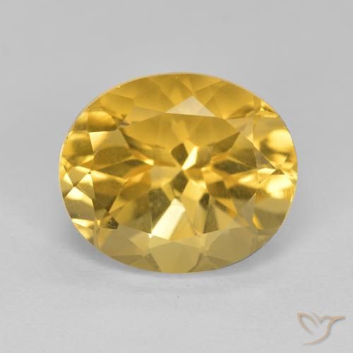 5.01ct طبيعي ذهبى متوسط سيترين, بيضوي, VVS-VS