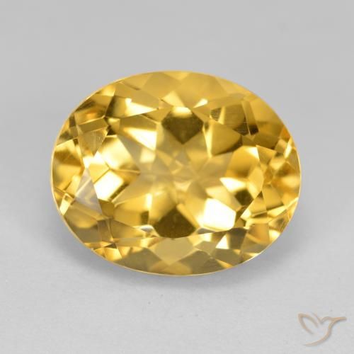 5.25ct طبيعي ذهبى متوسط سيترين, بيضوي, VVS-VS