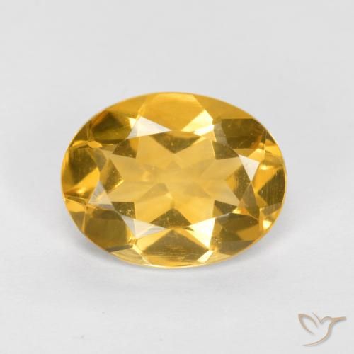 1.46ct طبيعي برتقالى ذهبة سيترين, بيضوي, VVS-VS