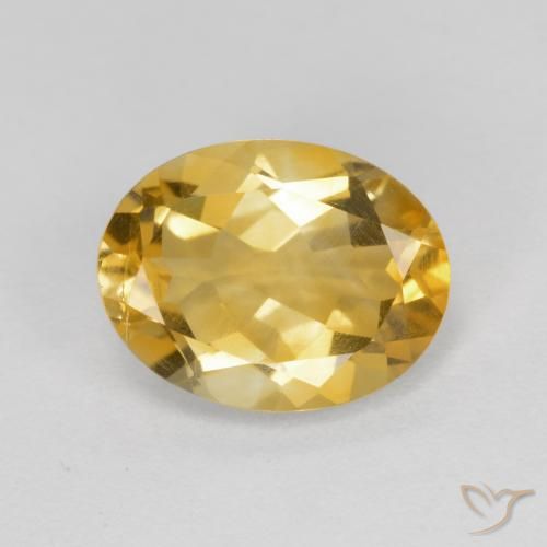 1.62ct طبيعي ذهبى متوسط سيترين, بيضوي, VS-SI
