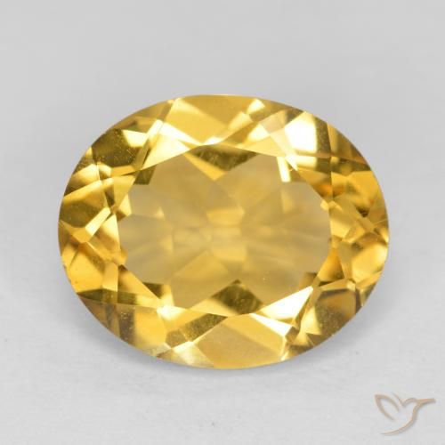 4.25ct طبيعي ذهبى متوسط سيترين, بيضوي, VVS-VS