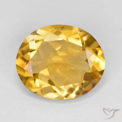 3.93ct طبيعي برتقالى ذهبة سيترين, بيضوي, VVS