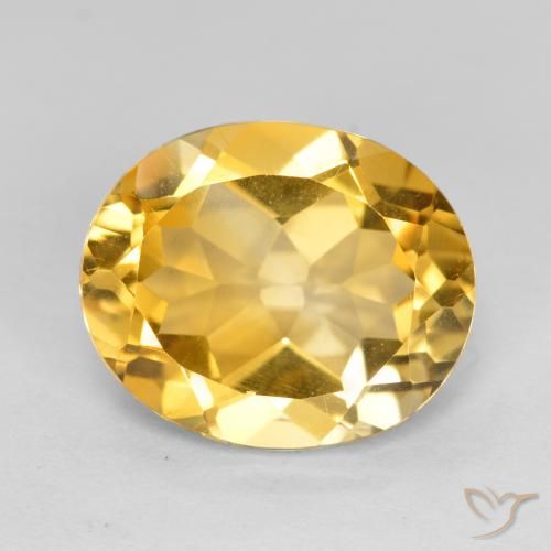 4.01ct طبيعي برتقالى ذهبة سيترين, بيضوي, VVS