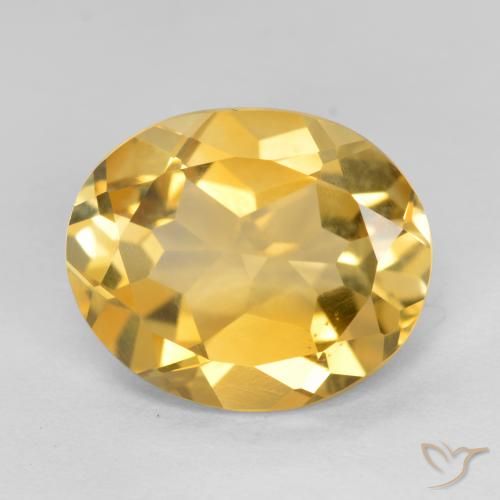 3.69ct طبيعي برتقالى ذهبة سيترين, بيضوي, VVS-VS