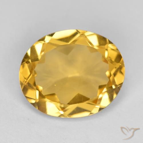 3.67ct طبيعي برتقالى ذهبة سيترين, بيضوي, VVS-VS