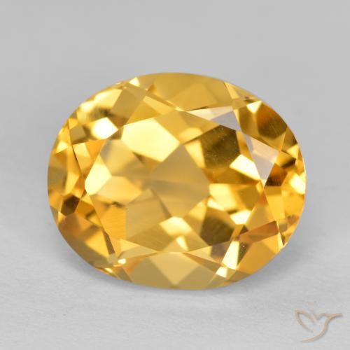 4.98ct طبيعي برتقالى ذهبى غامق سيترين, بيضوي, VVS-VS