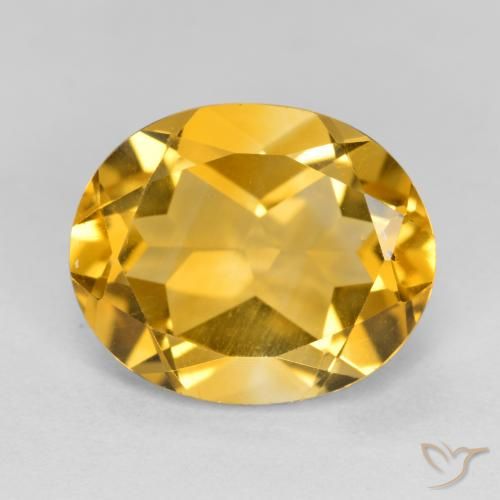 4.10ct طبيعي ذهبي سيترين, بيضوي, VVS-VS
