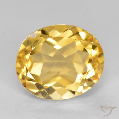 5.22ct طبيعي ذهب سيترين, بيضوي, VVS-VS