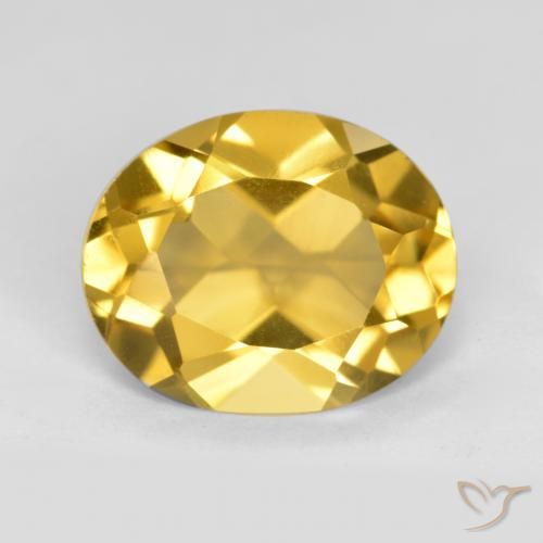 3.67ct طبيعي برتقالى ذهبة سيترين, بيضوي, قليلا جدا