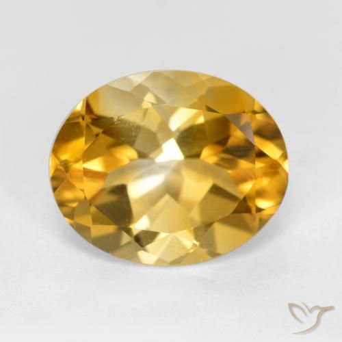 4.18ct طبيعي ذهبى غامق سيترين, بيضوي, VVS-VS