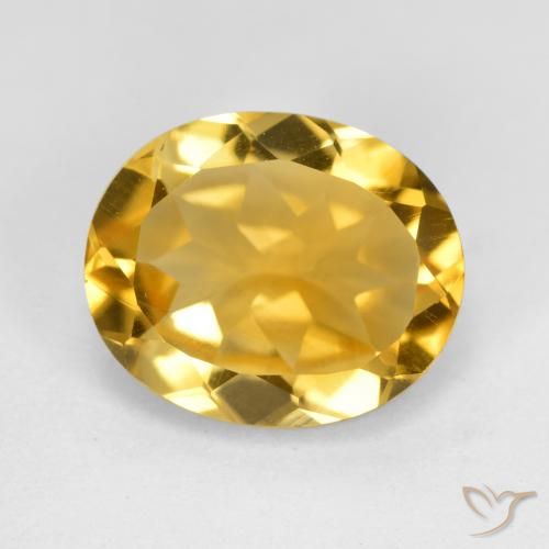 4.34ct طبيعي ذهبى غامق سيترين, بيضوي, VVS-VS