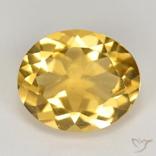 4.06ct طبيعي برتقالى ذهبة سيترين, بيضوي, قليلا جدا
