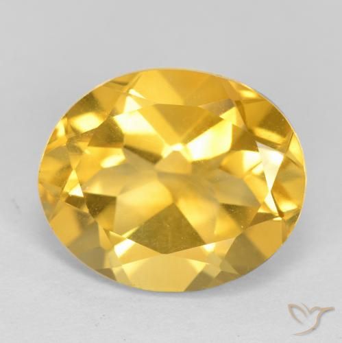 4.32ct طبيعي ذهبى متوسط سيترين, بيضوي, قليلا جدا