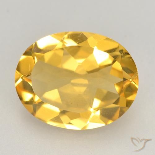 2.86ct طبيعي برتقالى ذهبة سيترين, بيضوي, VVS-VS