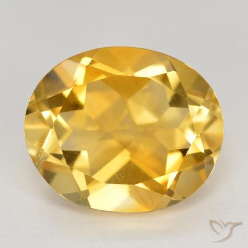 4.73ct طبيعي ذهبى متوسط سيترين, بيضوي, VVS-VS
