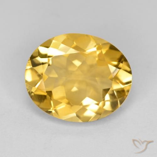 3.97ct طبيعي برتقالى ذهبة سيترين, بيضوي, قليلا جدا