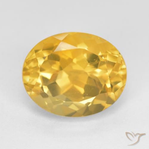 5.64ct طبيعي ذهبى متوسط سيترين, بيضوي, VVS-VS