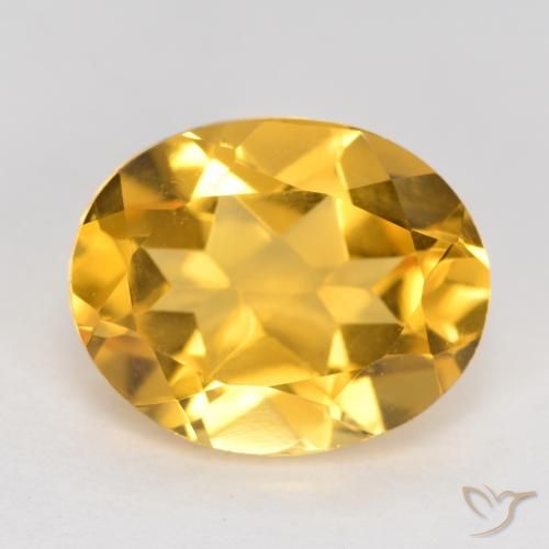 3.49ct طبيعي ذهبى متوسط سيترين, بيضوي, VVS-VS