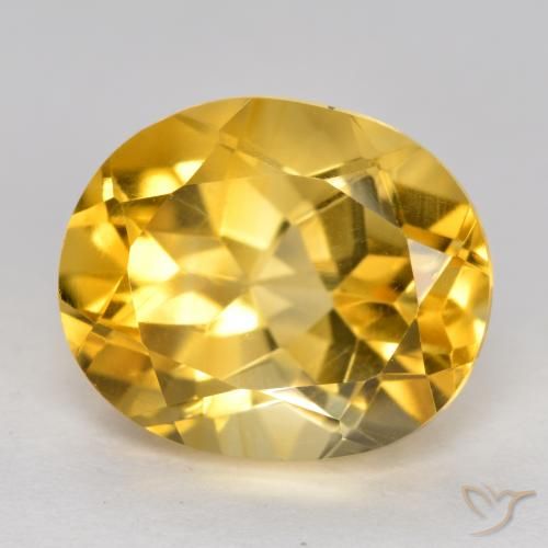 3.66ct طبيعي ذهبى متوسط سيترين, بيضوي, VVS-VS