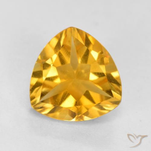 1.16ct طبيعي برتقالى ذهبة سيترين, مثلثى, قليلا جدا