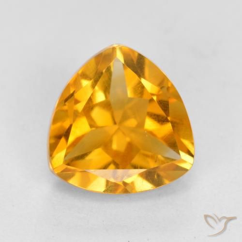 1.16ct طبيعي برتقالى متوسط سيترين, مثلثى, قليلا جدا