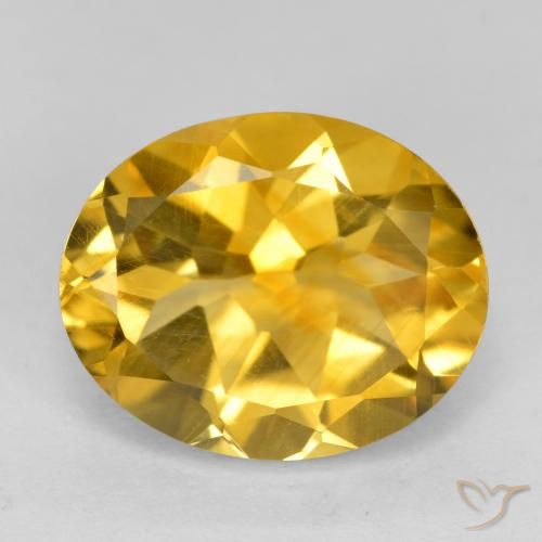 3.46ct طبيعي برتقالى ذهبة سيترين, بيضوي, VVS-VS